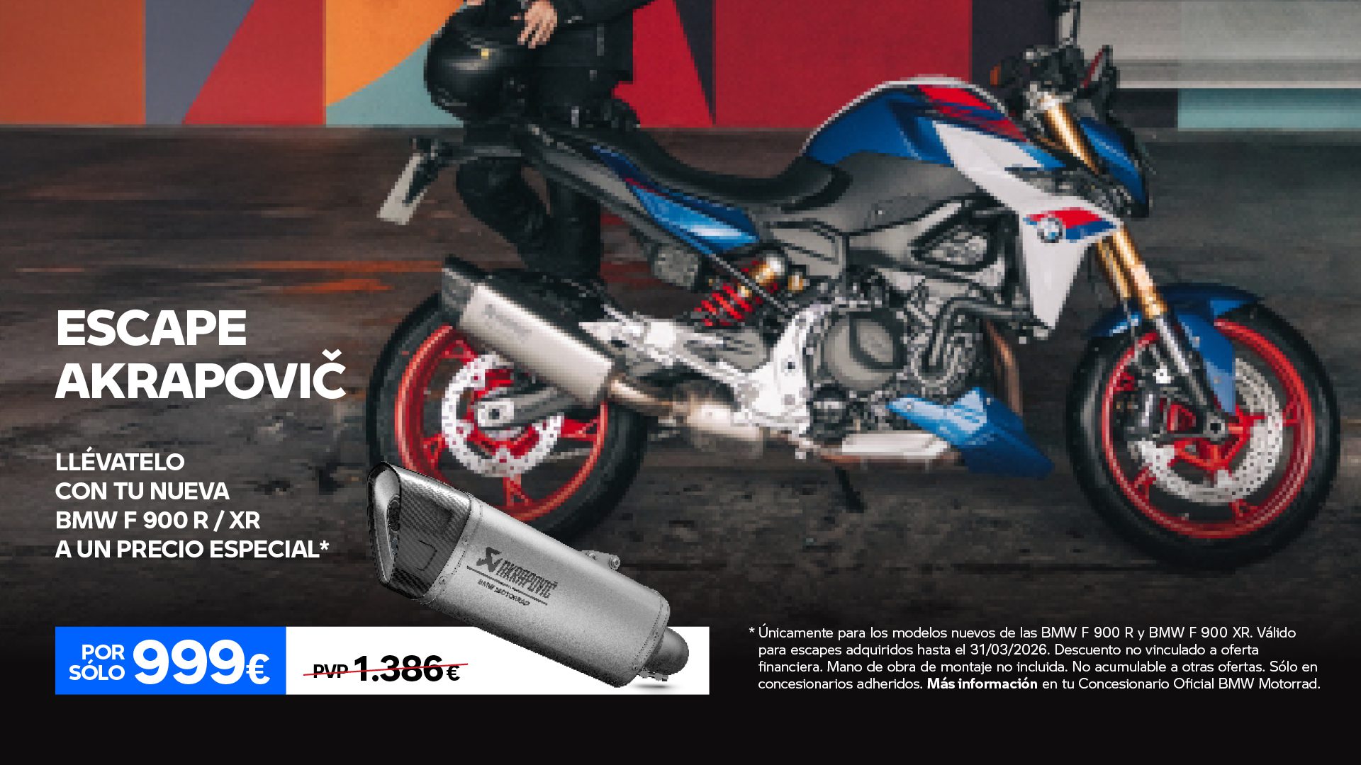 Descuento Escape Akrapovic 999€